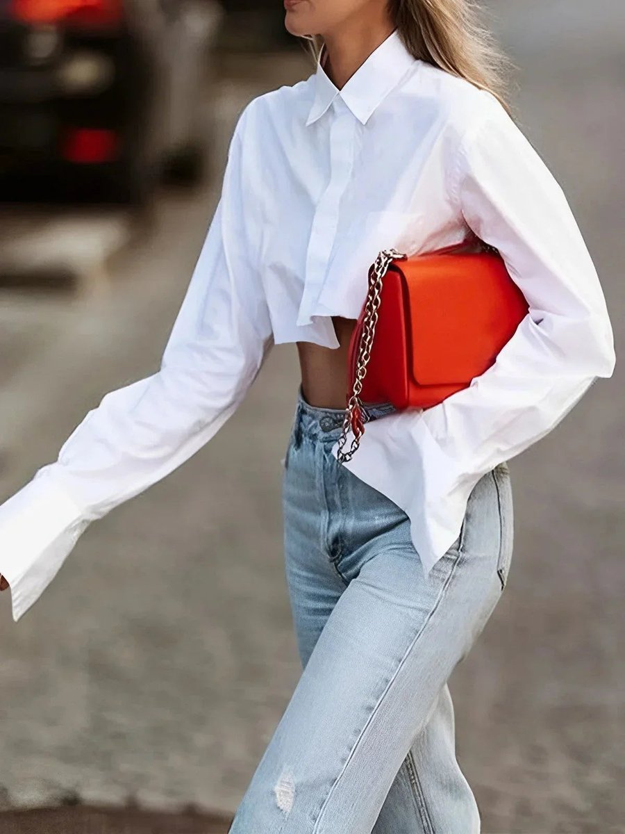 Phoebe Lange Blouse met Knoopsluiting