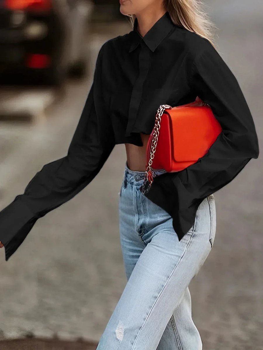 Phoebe Lange Blouse met Knoopsluiting