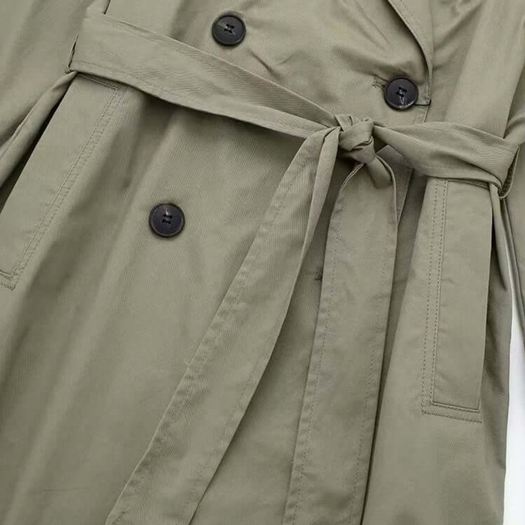 Ella Lange Trenchcoat met Taillegordel