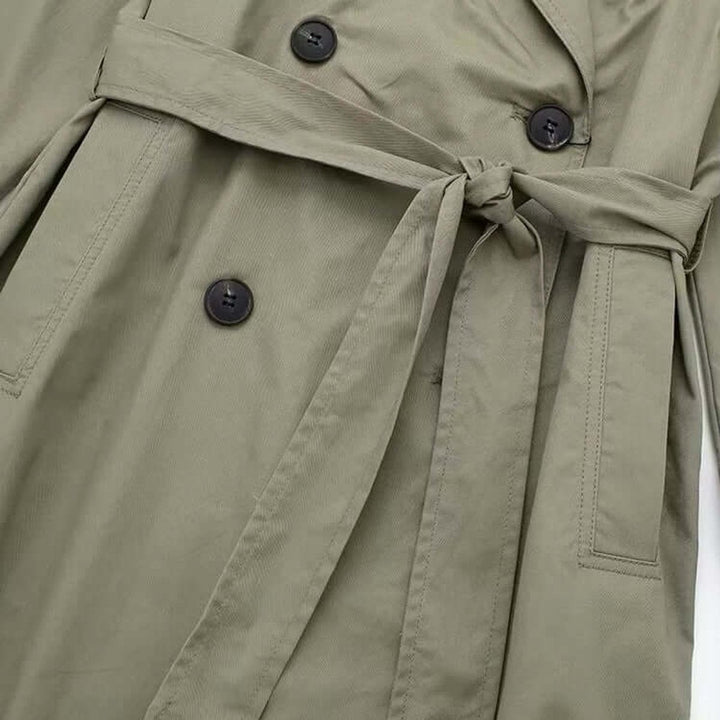 Ella Lange Trenchcoat met Taillegordel