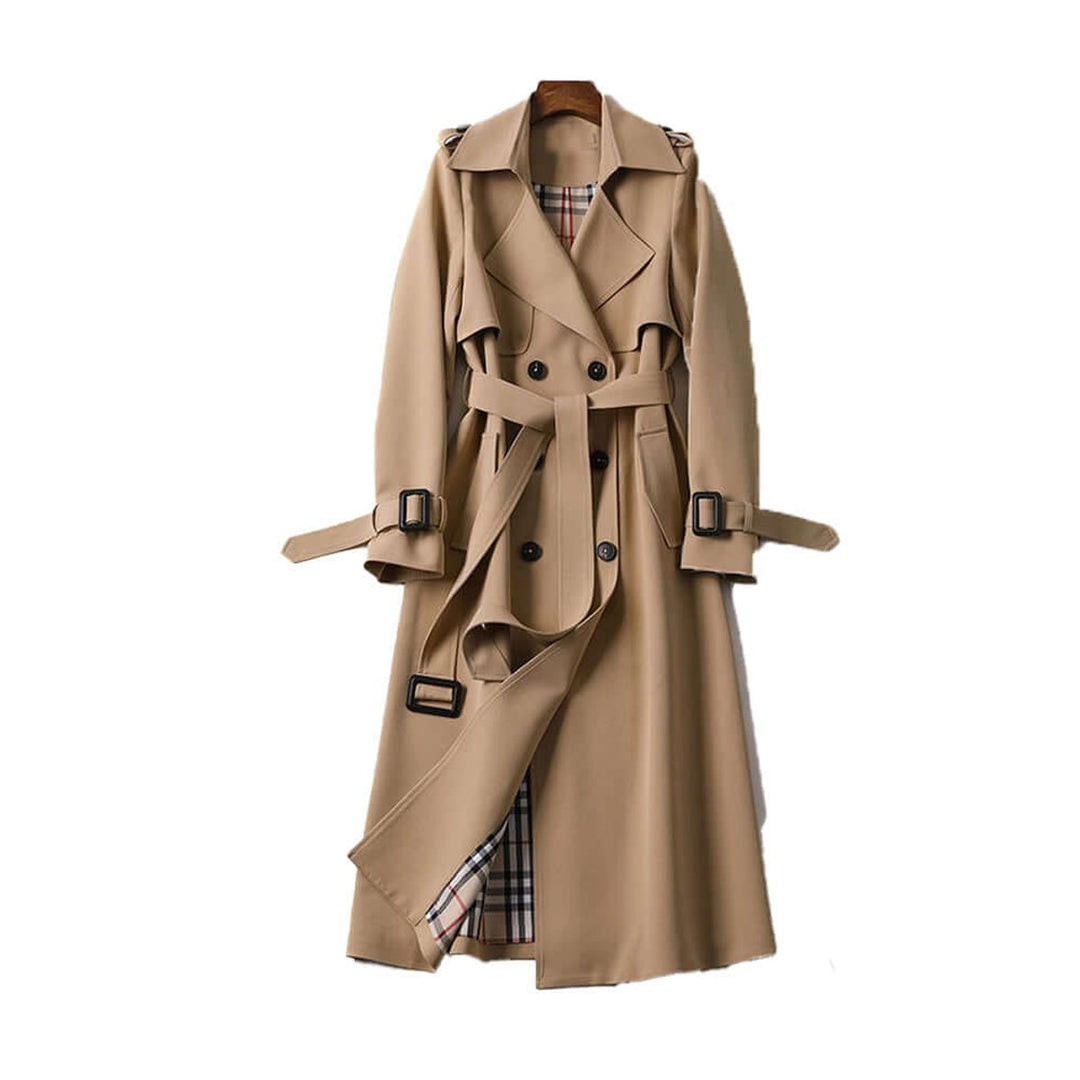 Isla Trenchcoat met Ruitprint