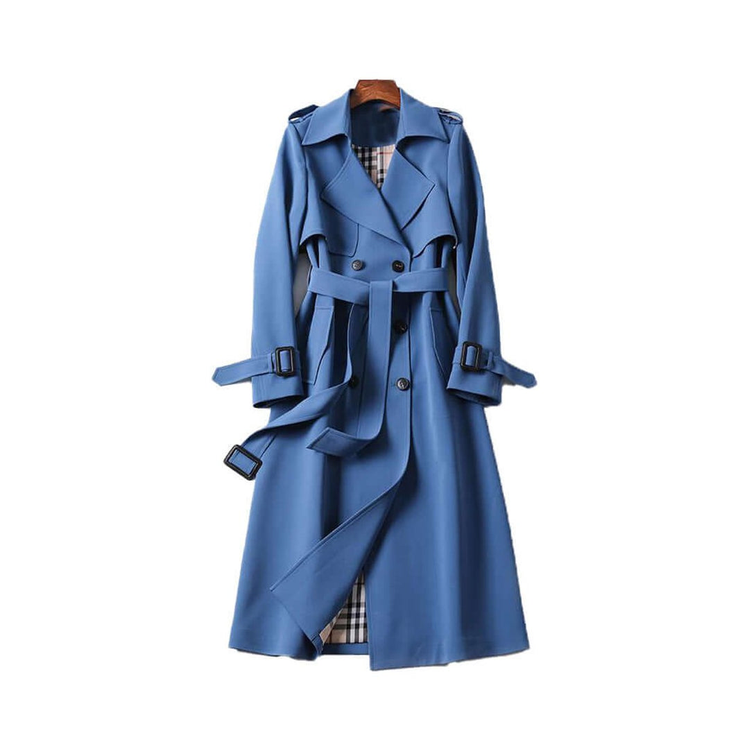Isla Trenchcoat met Ruitprint