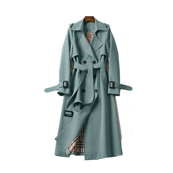 Isla Trenchcoat met Ruitprint