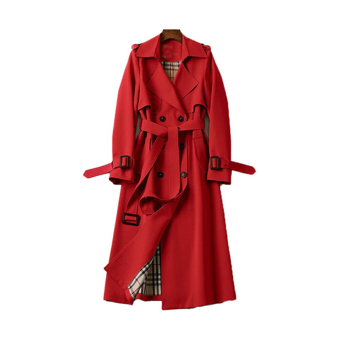 Isla Trenchcoat met Ruitprint