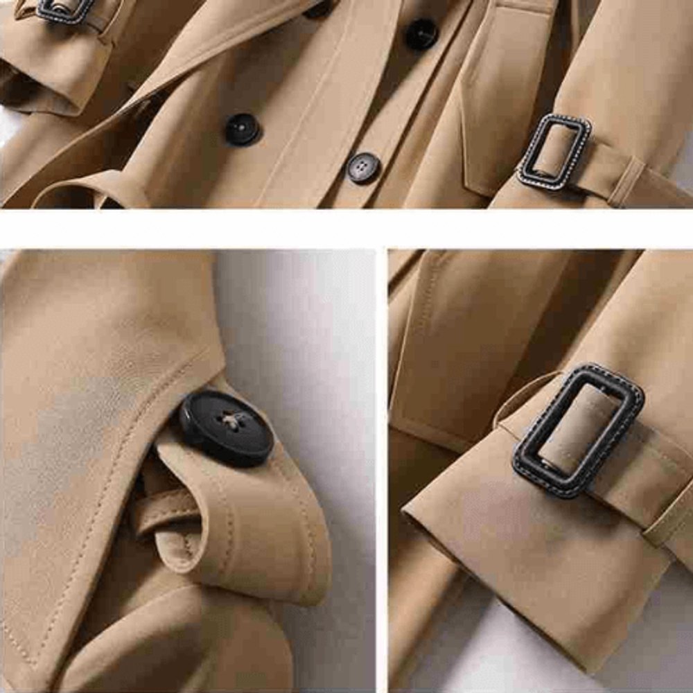 Isla Trenchcoat met Ruitprint