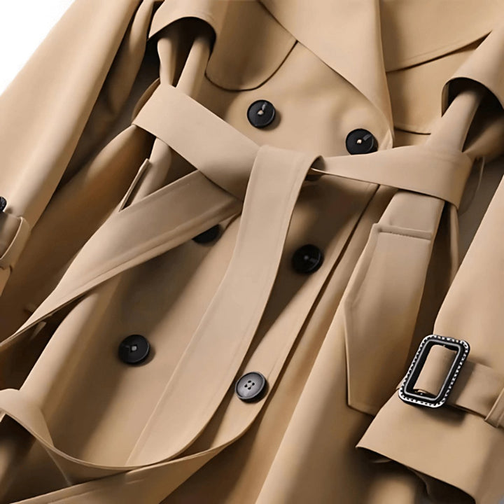Olivia Lange Trenchcoat met Knoopsluiting