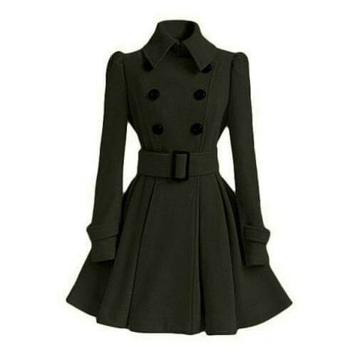 Ava Wollen Trenchcoat met Taillegordel