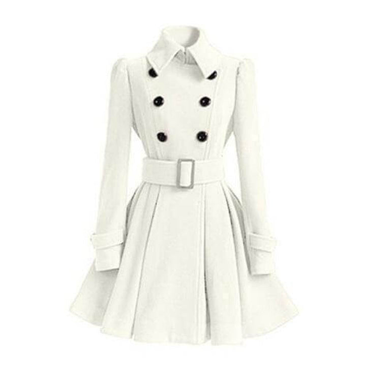 Ava Wollen Trenchcoat met Taillegordel