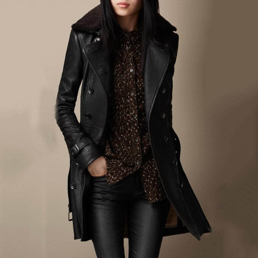 Freya Schapenvacht Trenchcoat