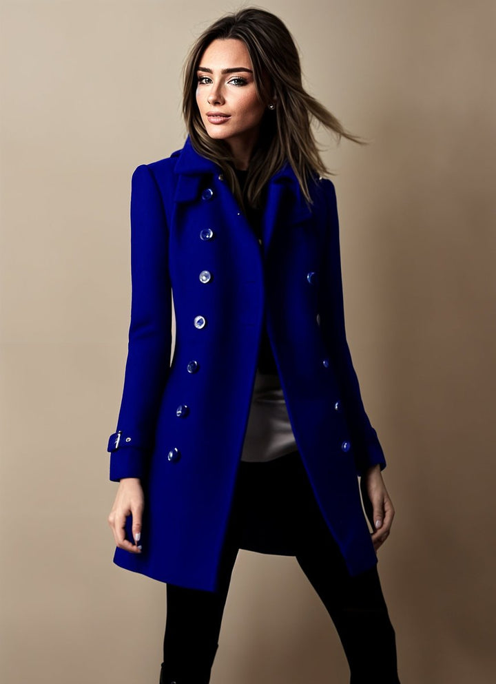 Scarlett Wollen Jas met Knoopsluiting