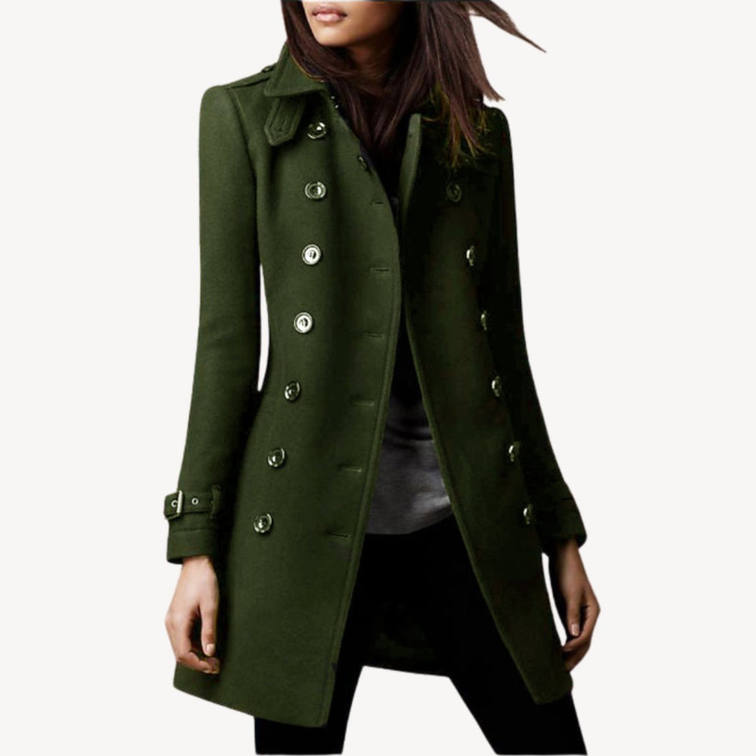 Scarlett Halflange Wollen Trenchcoat