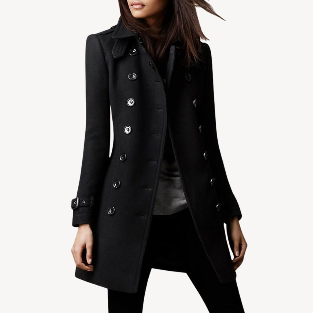 Scarlett Halflange Wollen Trenchcoat