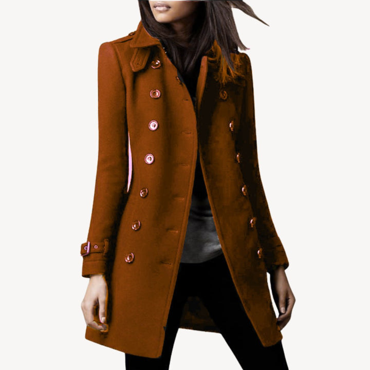 Scarlett Halflange Wollen Trenchcoat