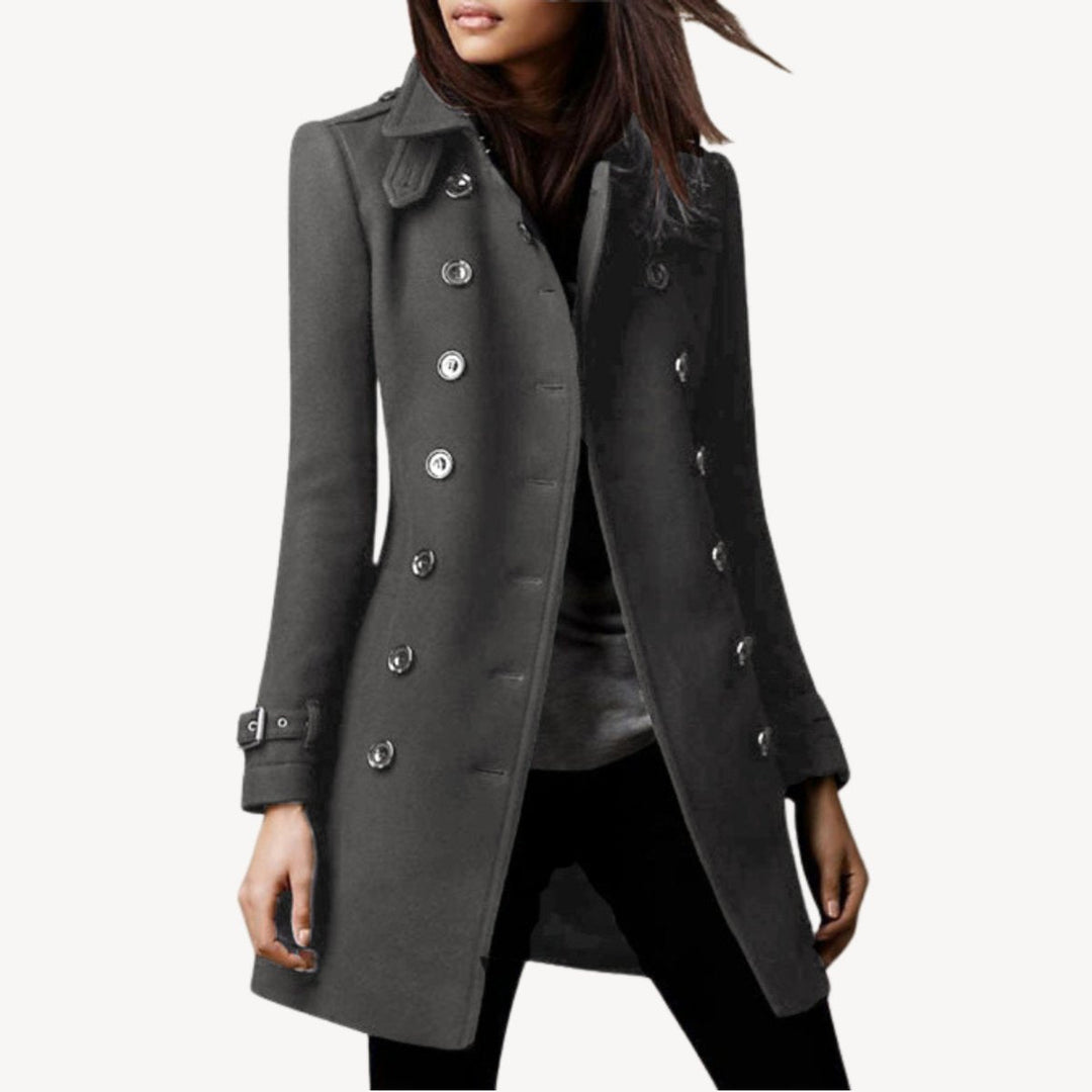 Scarlett Halflange Wollen Trenchcoat
