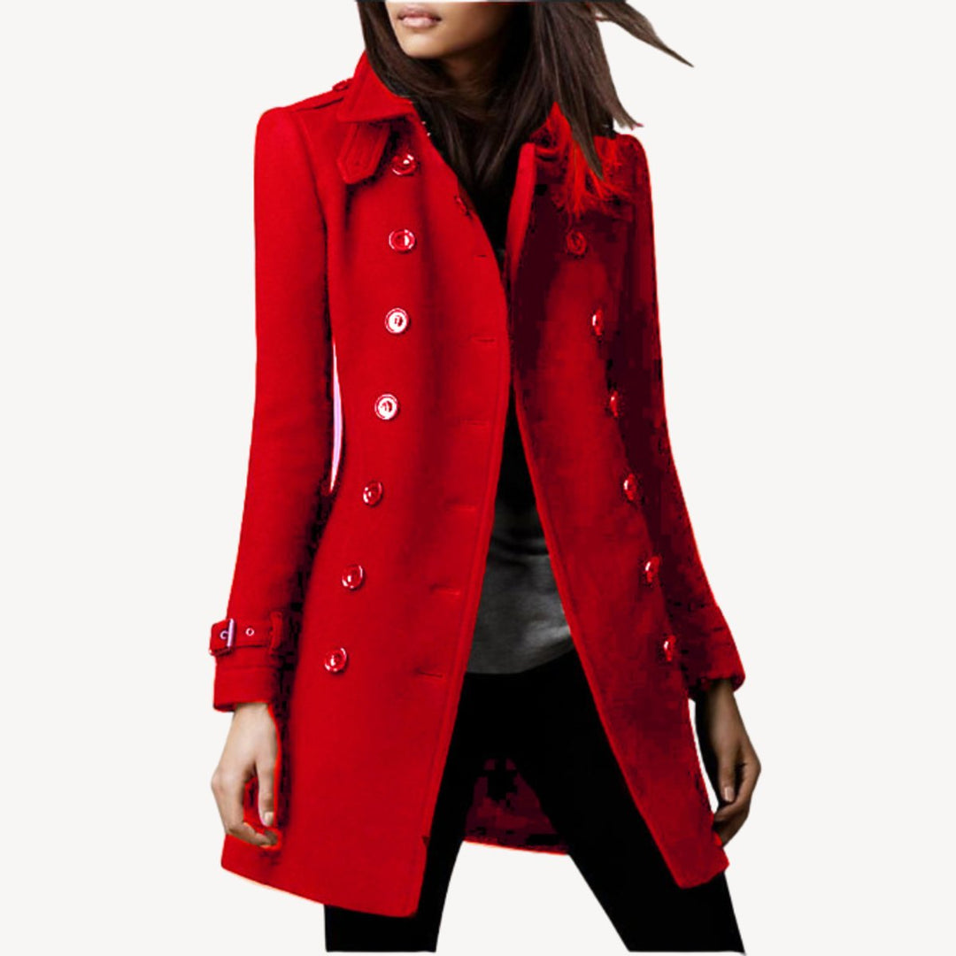 Scarlett Halflange Wollen Trenchcoat