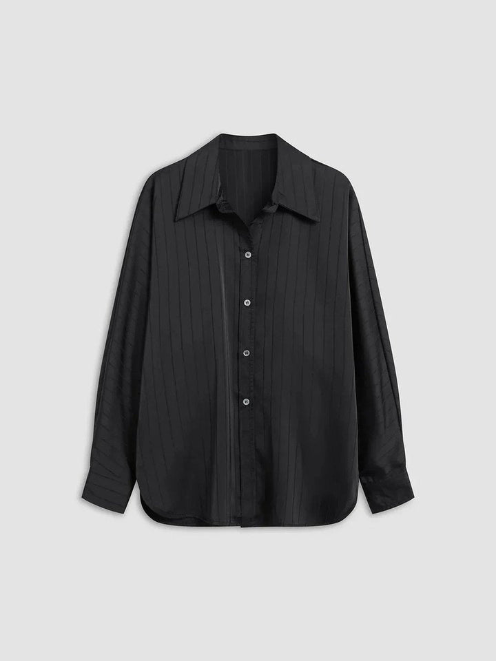 Sophie Lange Satijnen Blouse met Streepdessin