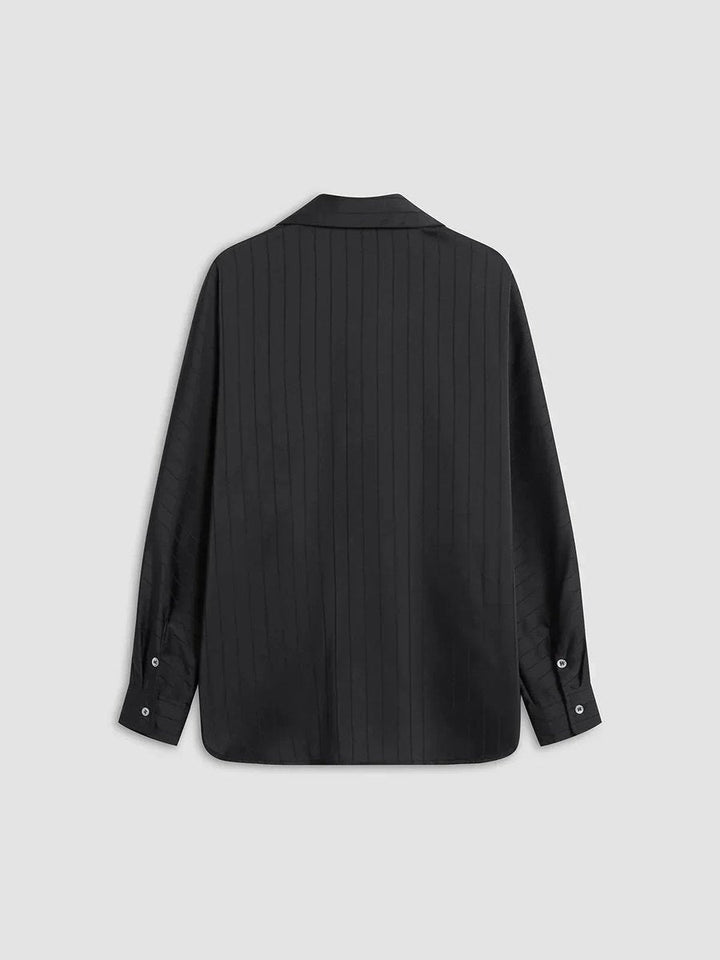 Sophie Lange Satijnen Blouse met Streepdessin