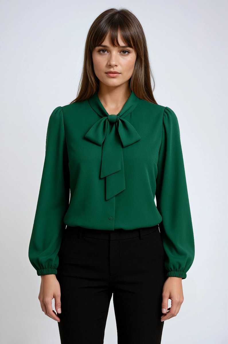 Rosie Lange Blouse met Drapering