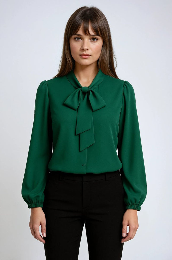 Rosie Lange Blouse met Drapering