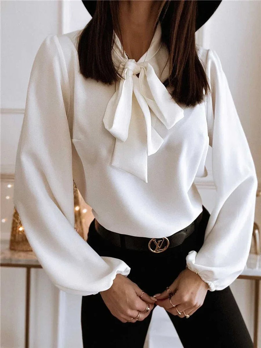 Rosie Lange Blouse met Drapering