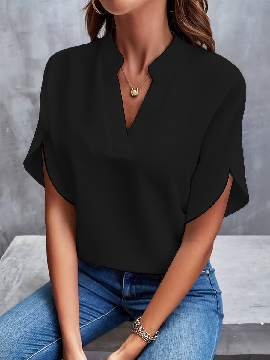 Ella Blouse met V-hals