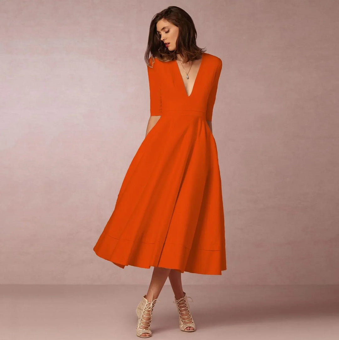 Freya Kerstjurk met V-hals