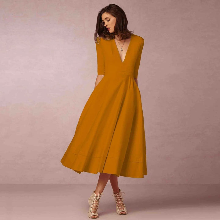 Freya Kerstjurk met V-hals
