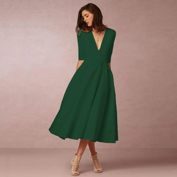 Freya Kerstjurk met V-hals