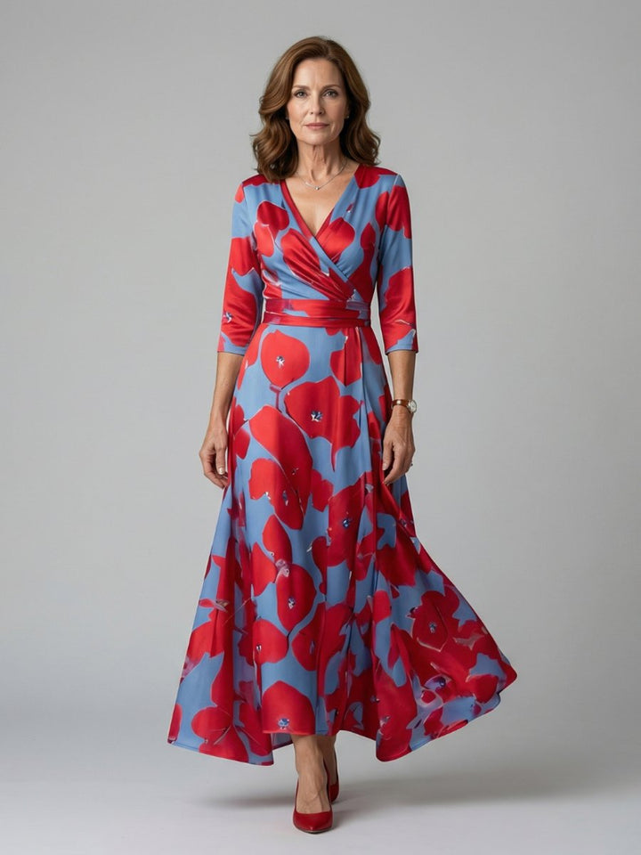 Evelyn Kerstjurk met Bloemenprint