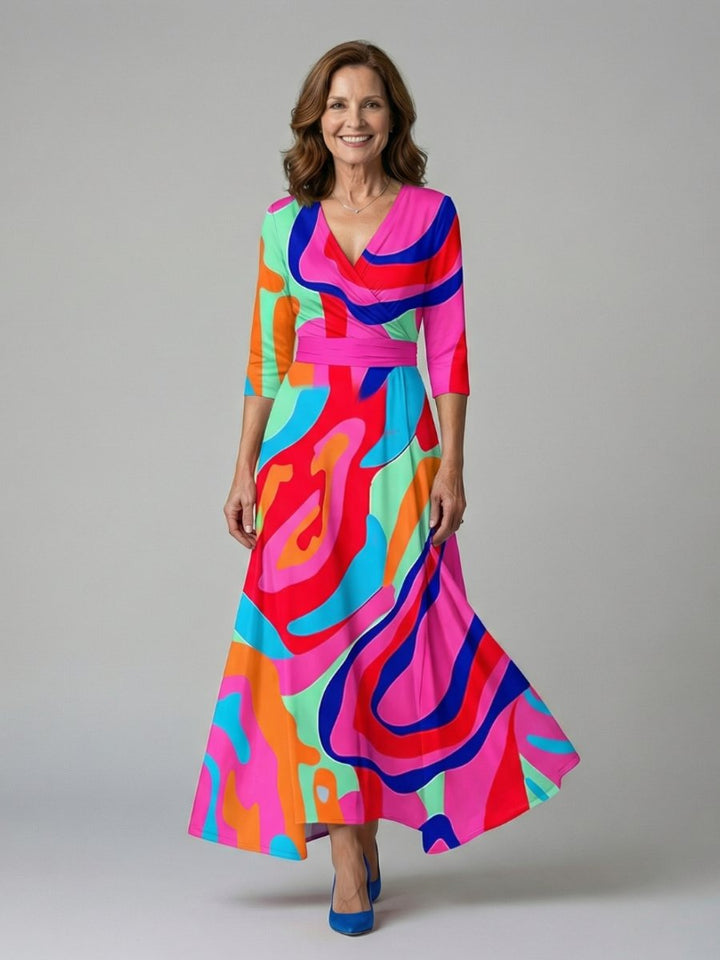 Evelyn Kerstjurk met Bloemenprint