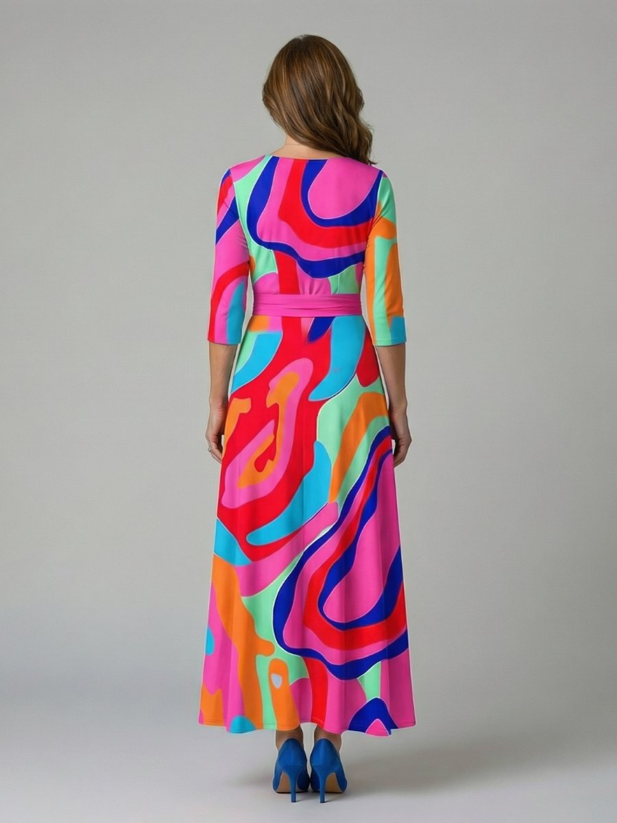 Evelyn Kerstjurk met Bloemenprint