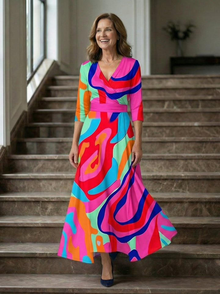Evelyn Kerstjurk met Bloemenprint
