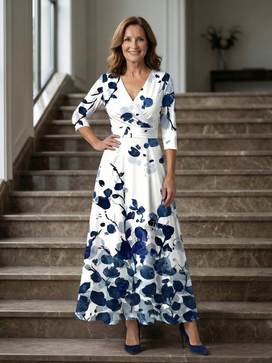 Evelyn Kerstjurk met Bloemenprint