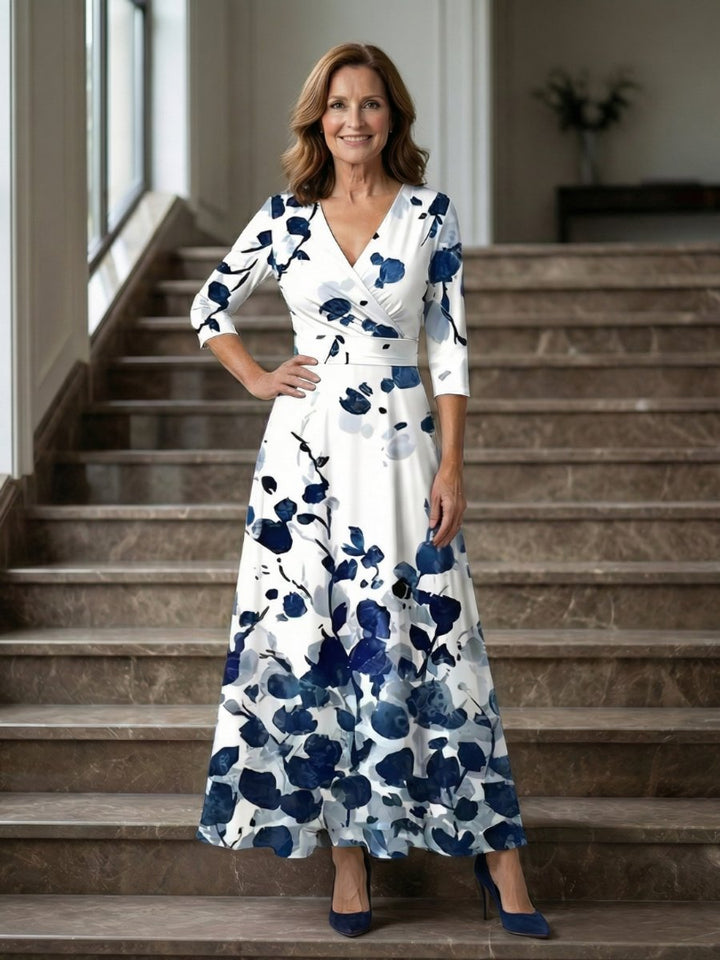 Evelyn Kerstjurk met Bloemenprint