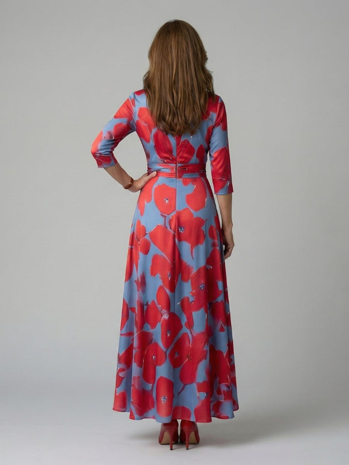 Evelyn Kerstjurk met Bloemenprint