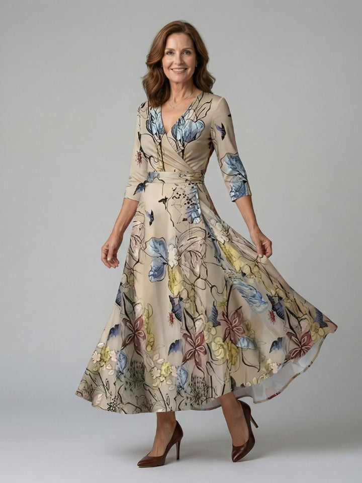Evelyn Kerstjurk met Bloemenprint