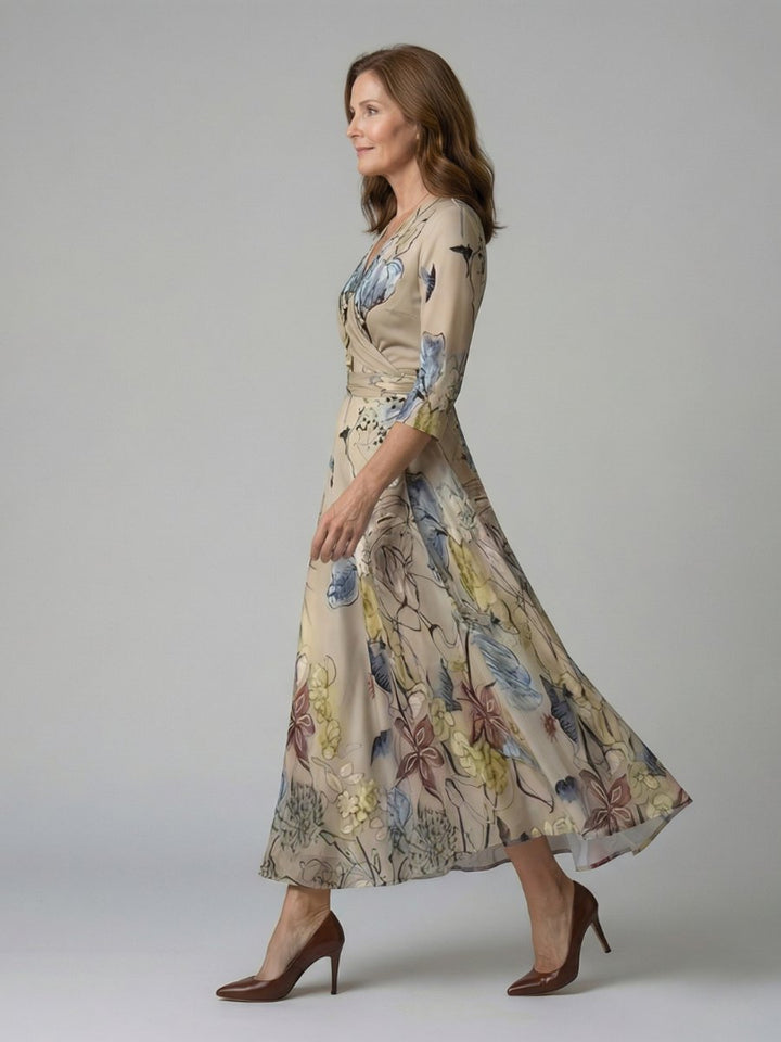 Evelyn Kerstjurk met Bloemenprint