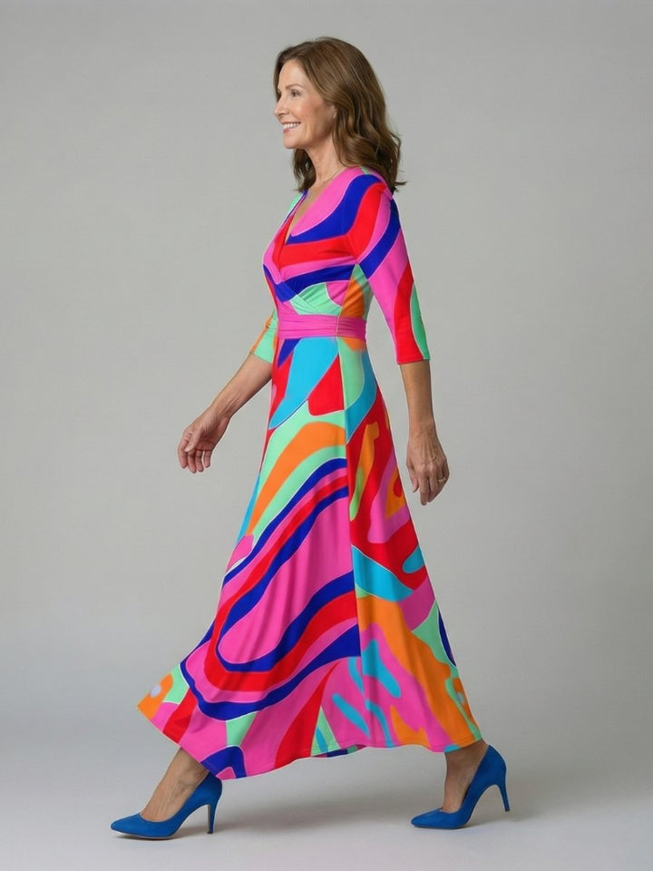 Evelyn Kerstjurk met Bloemenprint