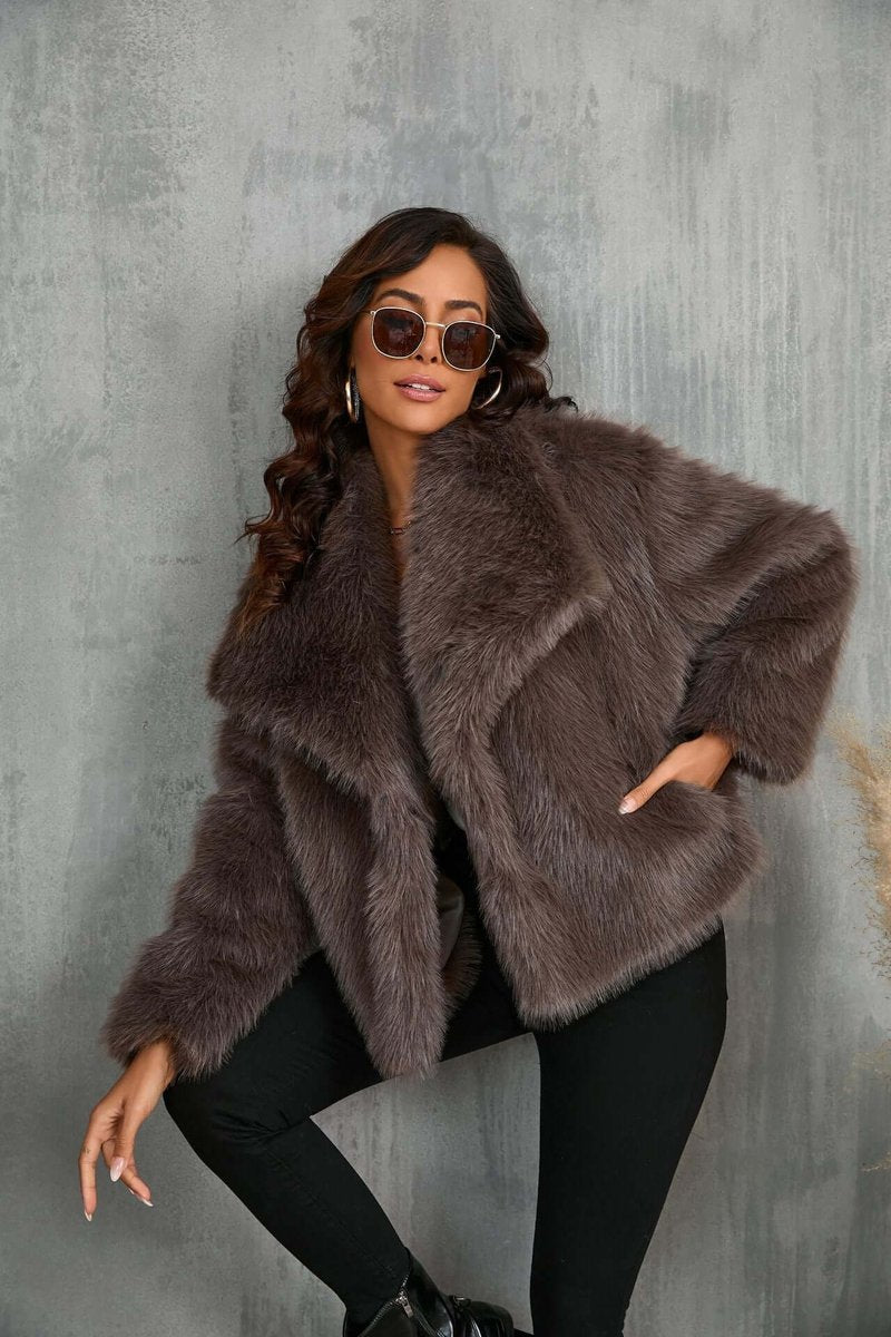 Sienna Nepbont Winterjas met Nepbontkraag