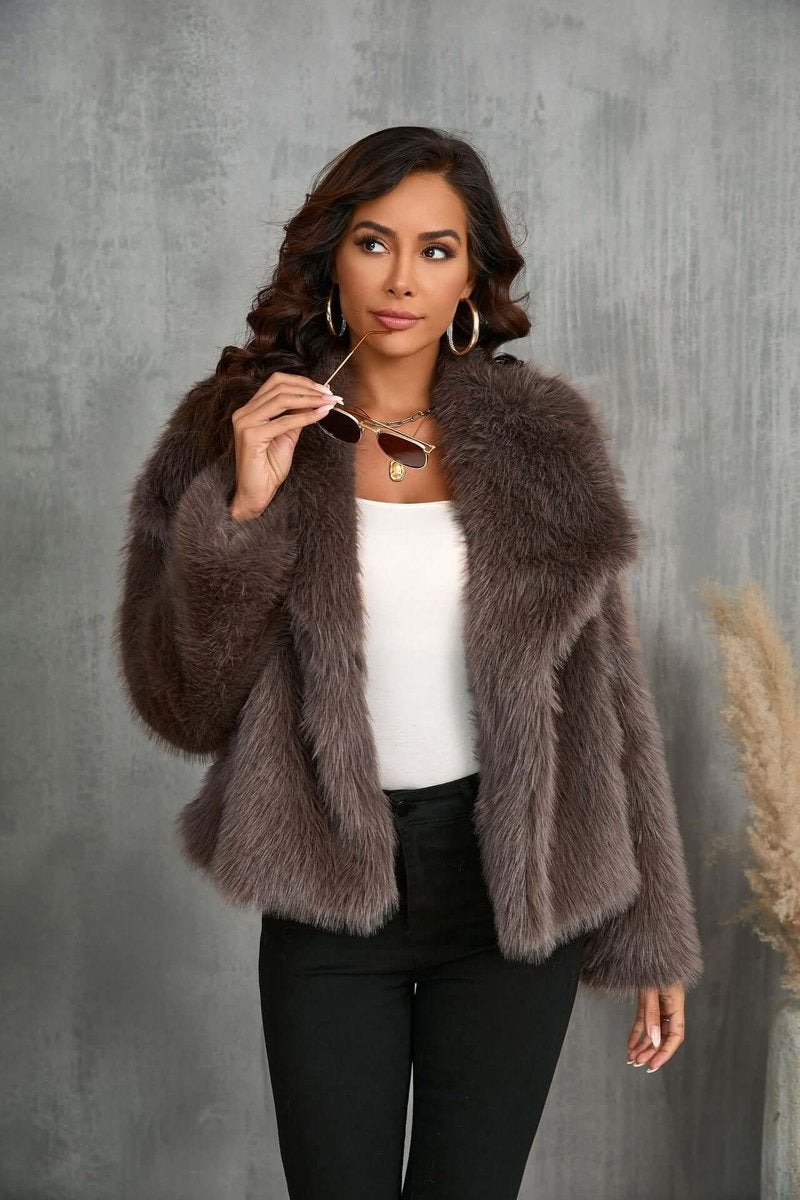 Sienna Nepbont Winterjas met Nepbontkraag