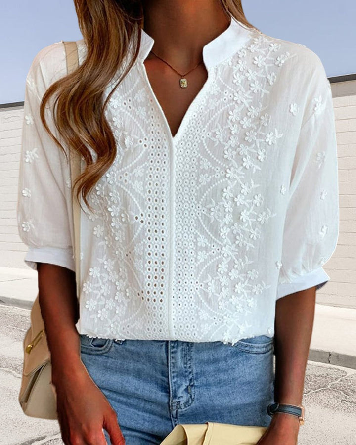 Sienna Blouse met Borduurwerk