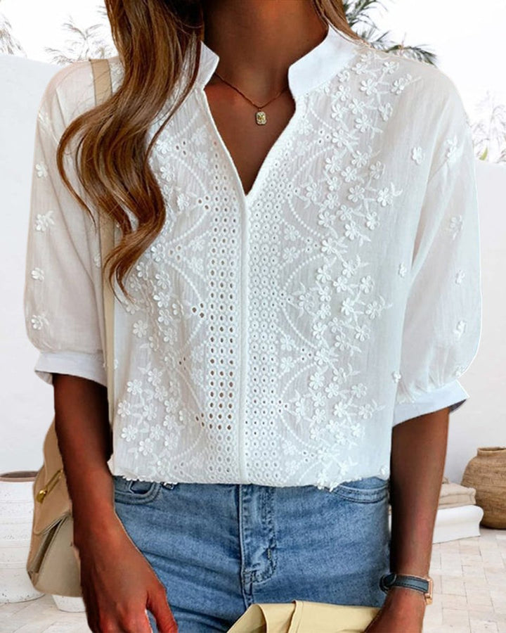 Sienna Blouse met Borduurwerk