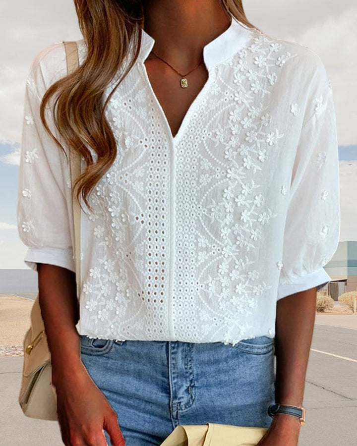 Sienna Blouse met Borduurwerk