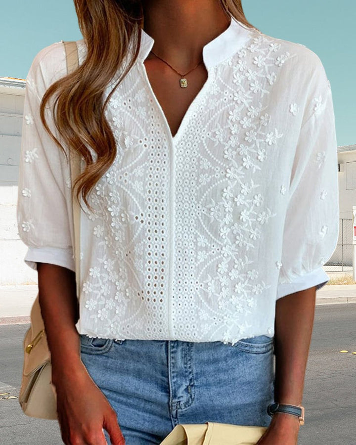Sienna Blouse met Borduurwerk