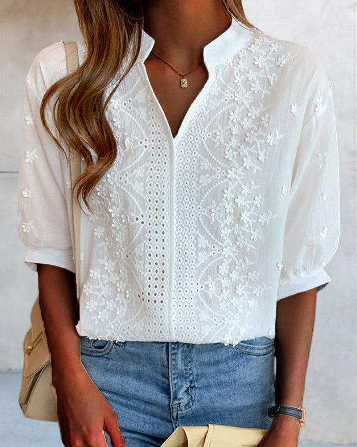 Sienna Blouse met Borduurwerk