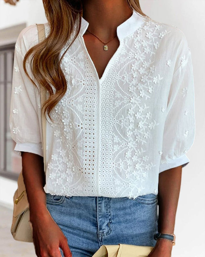 Sienna Blouse met Borduurwerk