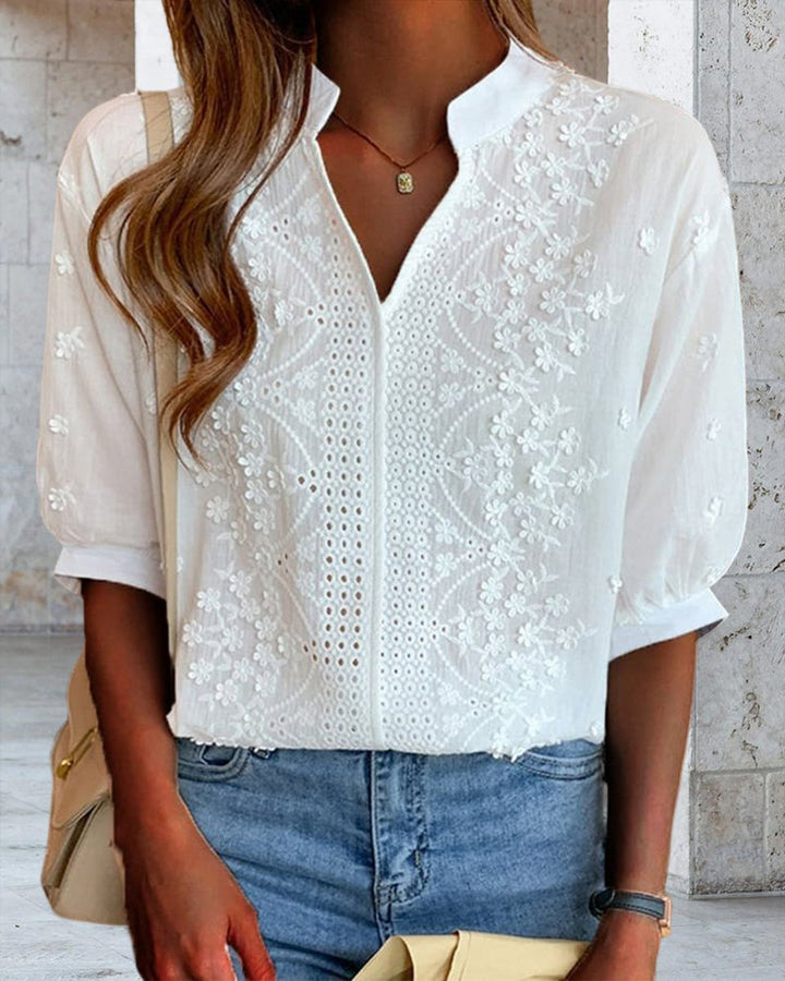 Sienna Blouse met Borduurwerk