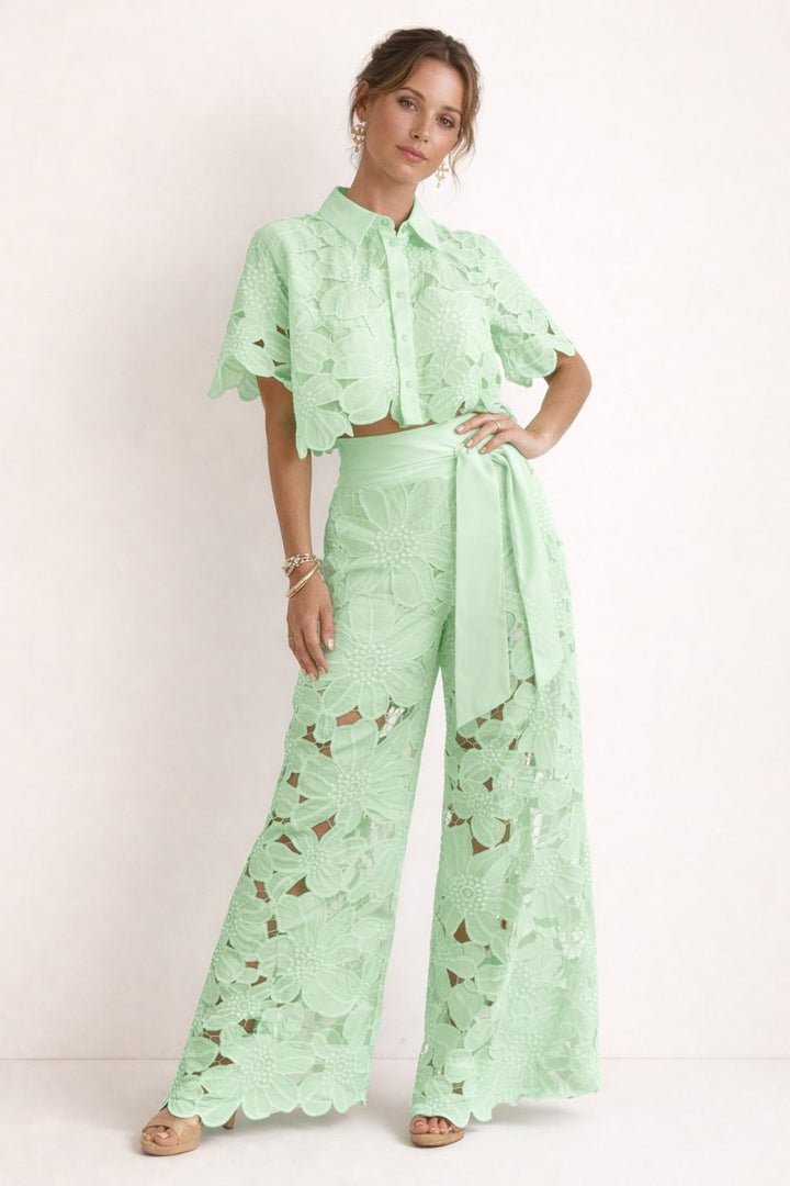 Ivy Kanten Blouse met Bloemenprint
