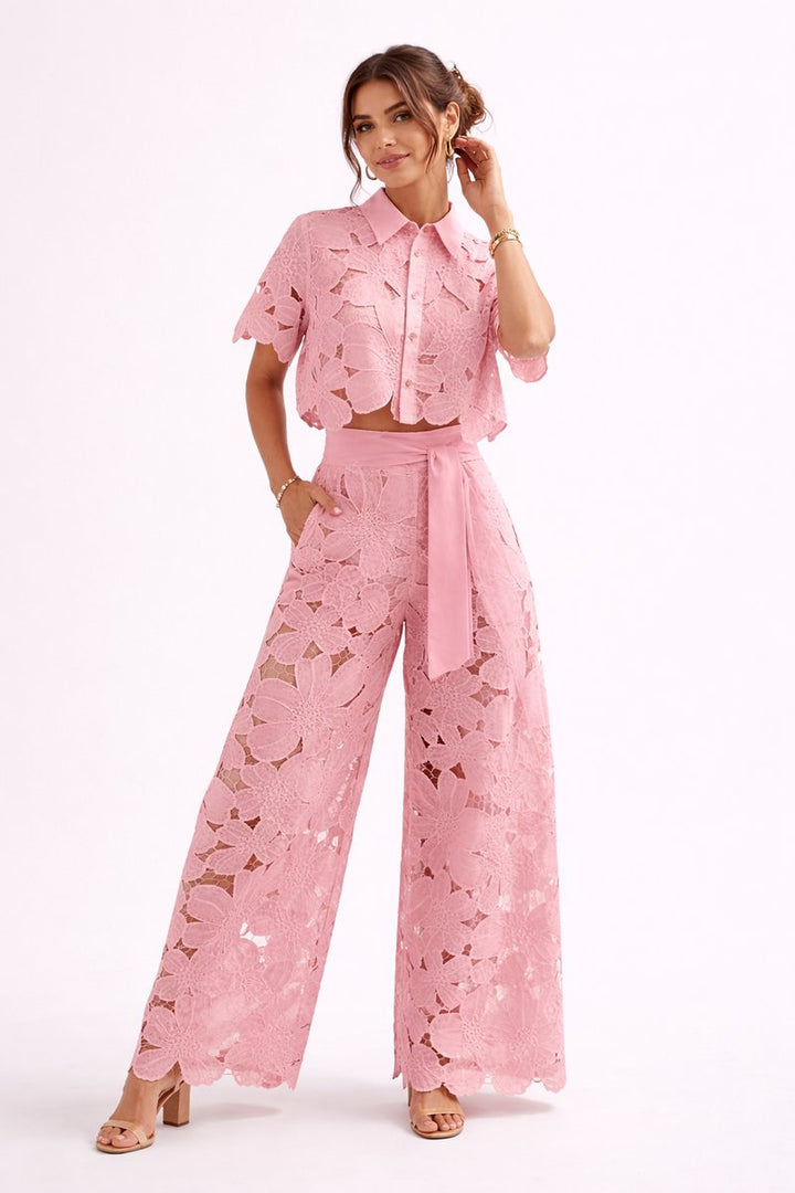 Ivy Kanten Blouse met Bloemenprint