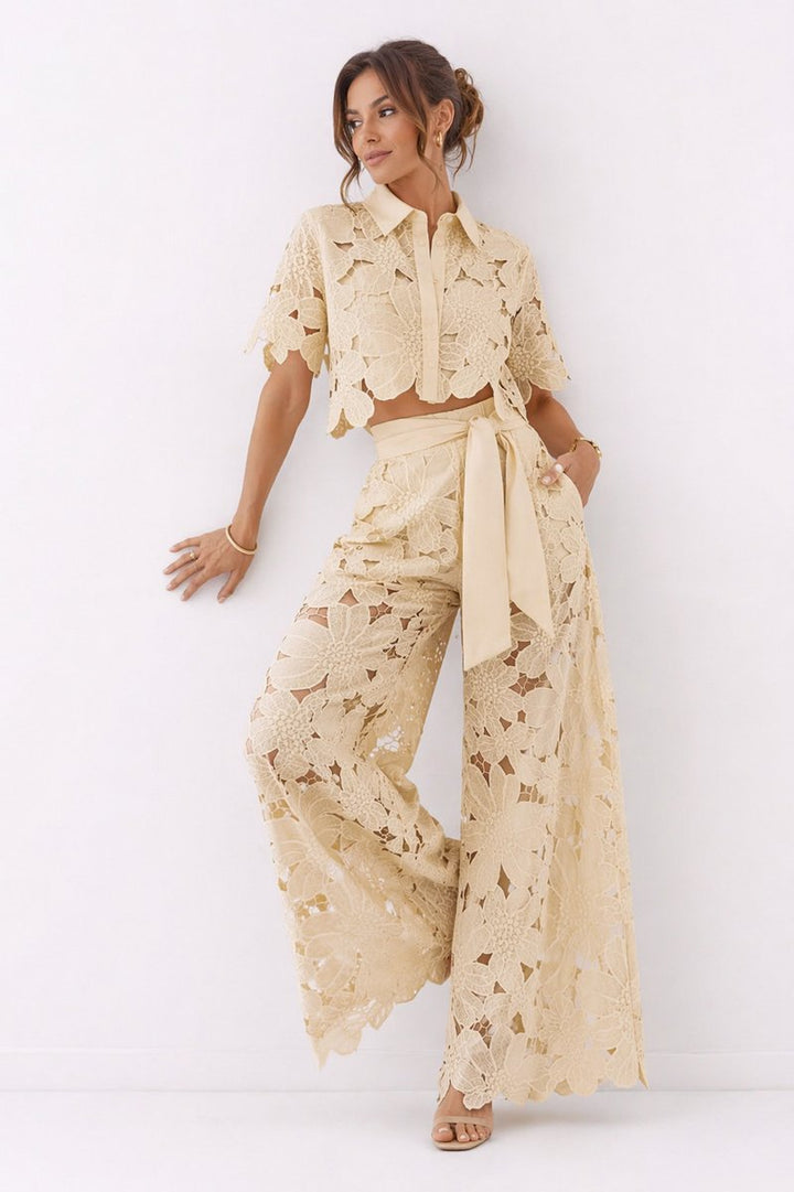 Ivy Kanten Blouse met Bloemenprint